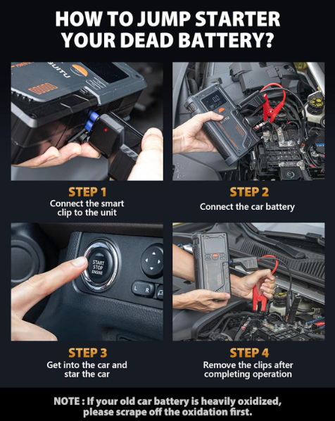 ARRANCADOR DE BATERÍA CON INFLADOR - Imagen 8