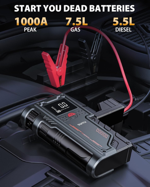 ARRANCADOR DE BATERÍA CON INFLADOR - Imagen 11