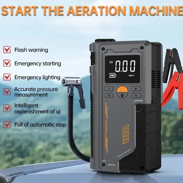 ARRANCADOR DE BATERÍA CON INFLADOR