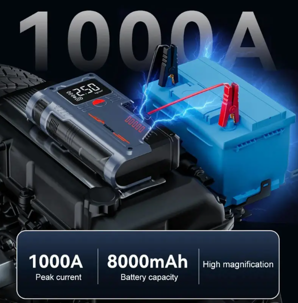 ARRANCADOR DE BATERÍA CON INFLADOR - Imagen 3