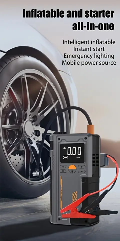 ARRANCADOR DE BATERÍA CON INFLADOR - Imagen 2